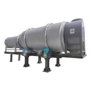 Strong adaptability Glass bottle dryer Multi functional Coal Rotary Dryer Three Cylinders Rotary Drum Dryer