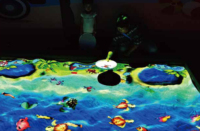 Projecteur interactif de jeux souples d'intérieur Xindy pour enfants, 25 jeux, 10 joueurs, thème plage, équipement de parc pour enfants personnalisable >3