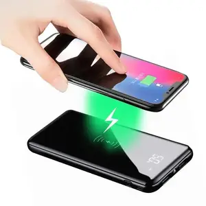 High Hot Wholesale Quality Business Ultra-thin Mobile Phone Wireless Charging Portable Power Bank Mobile Power 10000 MAH