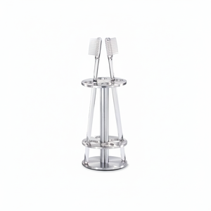 Soporte de cepillo de dientes de metal Premium con acabado de bronce antiguo diseñado para el estilo tradicional del baño y el almacenamiento organizado. - Product Image 1