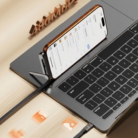 Nouveau câble de charge rapide 240W 2026, rotatif à 180°, tressé en PVC, USB-C vers USB-C, PD3.1, puce E-MARKER, conducteur en cuivre pur, support de téléphone