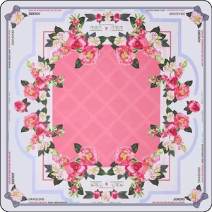 Tapis de Mahjong Portable de Luxe en Néoprène, Commande Minimale 1 Unité, Tapis de Mahjong Classique 33x33 Pouces à Carreaux Marine et Ivoire pour Mahjong Américain - Product Image 4