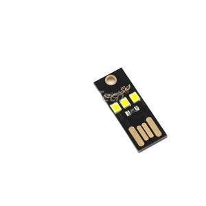 Mini siêu mỏng cơ sở màu đen phiên bản LED máy tính Bàn phím ánh sáng ấm trắng USB cảm ứng chuyển đổi nhỏ ICS Loại sản phẩm - Product Image 1