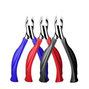 FOCSTAR A Fantastic Great Quality Cuticle Nipper Dead Skin Trimmer with Built-in Compression Coil Spring Toenail Pliers (BT6068)
