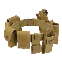 10 pièces Kit de ceinture tactique avec poche de lampe de poche poche pour magazine poches