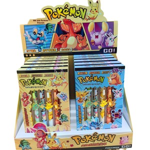 Nuovo Set Pikachu: Penna in Plastica con Patch in Metallo, Penna Stilografica Unisex a Cartone Animato, Nera, Asciugatura Rapida, Non Cancellabile, per Ufficio e Scuola - Product Image 5