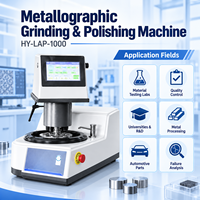 Polisseuse à écran tactile PLC pour échantillons métallographiques, équipement de laboratoire