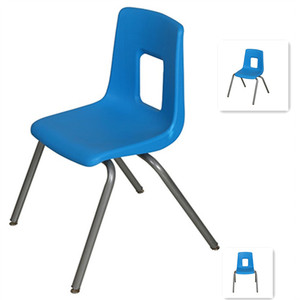 Fuente de la fábrica Pp colorido de la silla con patas de cromo Base de Nylon se desliza - Product Image 5