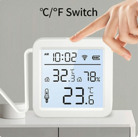 Dernier capteur intelligent Tuya WiFi de température et d'humidité avec sonde, thermomètre numérique et hygromètre pour usage domestique