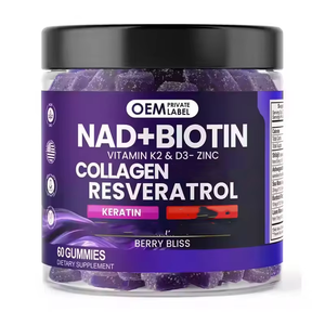 OEM collagen, keratin, kẽm, vitamin K2, D3, NAD bổ sung, NAD + Resveratrol berberine Biotin Gummies - Product Image 1