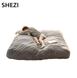 <span class=keywords><strong>Canapé</strong></span>-lit modulaire Shezi en <span class=keywords><strong>tissu</strong></span>, design extensible, avec éponge à rebond en poils de lapin de haute densité, double usage - Product Image 2