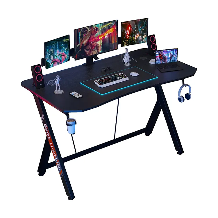 Прямая поставка с завода, современный Z-образный стол для ноутбука, компьютерный стол с деревянным игровым столом