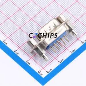 D-DMS009PM-F000 D-Sub/VGA Connector Through hole Component (THT) Connector Standard D-Sub Male 9P Through Hole - Product Image 2