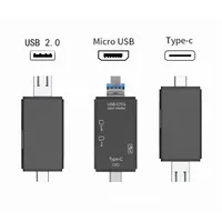 Lecteur et graveur de cartes 6 ports Type-C/USB pour SD/microSD/TF, adaptateur USB externe pour téléphone portable et ordinateur portable