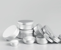 10ml 15ml 25ml 30ml 50 ml 60ml 80ml 100ml pot en aluminium 50g récipient de pommade 50 ml étain en aluminium plat