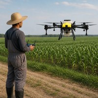 Kit d'épandeur agricole X4-40 40L, accessoire d'épandage, pompe à engrais granulaire haute précision, moteur, GPS