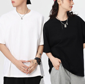 Vente en gros T-shirts vierges 230GSM 100% coton de haute qualité pour hommes, t-shirts épais et surdimensionnés, t-shirts unisexes avec impression personnalisée - Product Image 2
