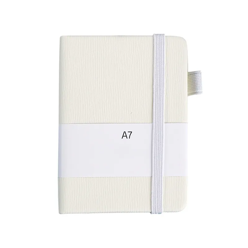 JX64 A6 A7 Set Notebook saku saku saku kecil Super Mini buku harian Smiley Notebook Memo sarung kulit Pu warna acak