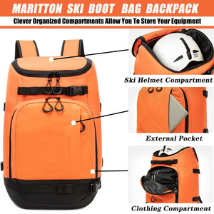Free sample Custom Logo Ski Boot <b>Bag</b> Backpack Large Capacity Water-Resistant Snowboard Boot Multifunctional Skiing <b>Bag</b> - Product Image 3