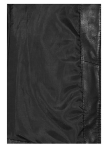 Abrigo de Mujer Personalizado 100% Cuero Nappa Negro Genuino, Corte Clásico, Acabado Premium, Marca Privada OEM/ODM, Venta al Por Mayor de Lujo - Product Image 5