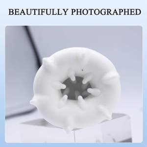 เครื่องช่วยสำเร็จความใคร่ชายแบบพกพาสีขาวสมจริงพิเศษ กันน้ำ 100% IPX7 ดีไซน์กะทัดรัด เหมาะสำหรับการเดินทาง ใช้งานคนเดียว - Product Image 3