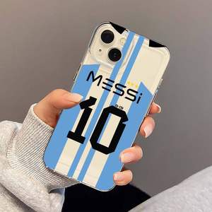Venta al por mayor de fútbol superestrella Lucky No.10 <span class=keywords><strong>MESSI</strong></span> Jersey patrón TPU funda para iPhone 16 15 14 Pro Max - Product Image 1