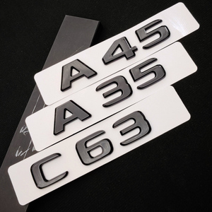 3D ABS lettere nere luminose A35 A45 C63 A180 A45S C63S adesivo auto per <span class=keywords><strong>Mercedes</strong></span> <span class=keywords><strong>Benz</strong></span> accessori decorazione auto - Product Image 4