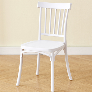 Chaises Windsor modernes ergonomiques empilables en plastique noir tressé pour café, banquet, salle à manger, mariage, hôtel, école, centre commercial - Product Image 2