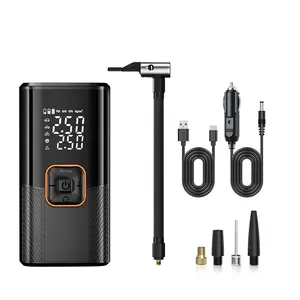 Pompe à air sans fil à double alimentation pour voiture, gonfleur USB pour voitures, véhicules électriques, vélos, ballons de <span class=keywords><strong>basket</strong></span> - Product Image 6