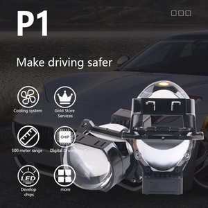 Sanvi Car 58w 5500k Universal Installation square matrix Auto 3 Inch Led Projector Lens Headlight - Product Image 3