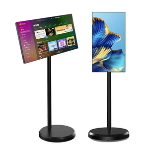 21.5" 32"<b>Portable</b> Smart Screen Wireless Touch Monitor Rollable <b>TV</b> With Wheels Battery Powered Rotatable Display Factory MJK-215L - Product Image 1