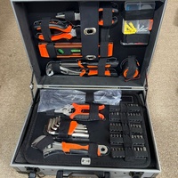 Juego de Herramientas de Reparación Automotriz para el Hogar, Acero al Carbono de Alta Calidad, Estuche Portátil de Aluminio, 266 Piezas, para Uso Doméstico y en Vehículos