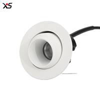 Spot encastré LED GU10 mini moderne en aluminium pour bureau à domicile, 3 CCT, certifié ROHS, CRI 90, IP44, dimmable