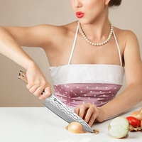 Couteau de chef en acier damas japonais véritable de 8 pouces, lame martelée, avec manche innovant en olive