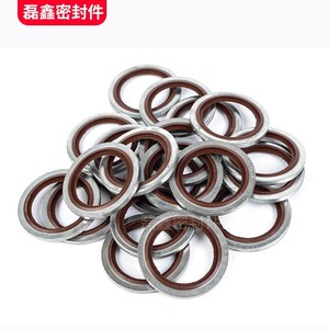 ปะเก็นผสมฟลูออโรรับเบอร์สแตนเลส 2 มม. แหวนซีลอเนกประสงค์ทนอุณหภูมิสูง - Product Image 3