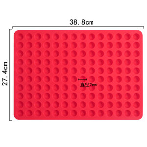 Moldes de silicona con forma de bola redonda para chocolate, alfombrilla de silicona con forma de cavidad, tamaño de 2cm, 1030, muestra gratis de fábrica, 140 - Product Image 6