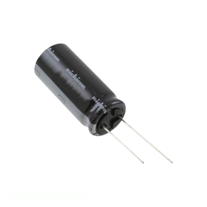 ตัวเก็บประจุแบบ Through Hole ยี่ห้อ Manufacturer Channel รุ่น CAP ALUM 1800UF 20% 80V RADIAL UHW1K182MHD 1800 ยูเอฟ - Product Image 1
