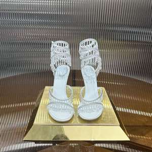 Scarpe con tacco a spillo Renecaovilas con nappe di cristallo, eleganti e alla moda, fatte a mano, perfette per feste - Product Image 5