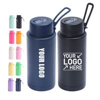 Botella de Agua Personalizada de Acero Inoxidable de 34 oz con Aislamiento al Vacío para Camping, con Tapa Abatible a Prueba de Fugas y Libre de BPA