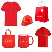 AI-MICH Set de Regalo Promocional con Logo Personalizado Obsequios Corporativos Eventos de Equipo Branding con Camiseta Paraguas Botella de Agua y Bolsa