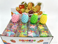 Jouet Squishy Croustillant en Blocs de Construction Mixtes Faits Main ASMR Anti-Stress Sonore (Gâteau aux Fruits, Frites) – Cadeau