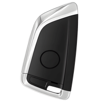 Nouveau en stock : Clé de voiture intelligente CG noire BM/W DF Blade 3 boutons style ZA02-3, télécommande copiante avec programmation de fréquence variable