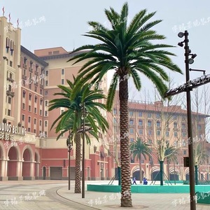 Grosir pohon palem buatan khusus Kanada pohon palem buatan Washington dengan daun plastik untuk luar ruangan - Product Image 1