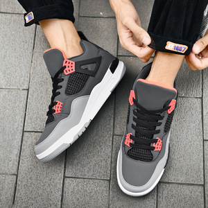 Putian <strong>AJ4</strong> Men's Unisex Basketball Shoes Trendy Casual Breathable Shock-Absorbing Front Lacing Student All-Match Sports Shoes - Product Image 3