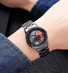 SKMEI 1787 1990 2191 Nouvelle Arrivée Montre Couple Coffret Cadeau Design Roue de Voiture OEM ODM Bracelet Acier Inoxydable Montre Quartz Femme - Product Image 3