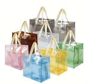 Custom Stylish Tote <b>Handbags</b> Purses <b>Handbags</b> Sets 2 Pieces Luxury Women Transparent Shopping Gift Tote Clear Pvc Jelly Bag - Product Image 1