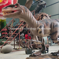 Dinozor Keşif Parkı için Bebek Animatronik Raptor Modeli, Küçük Dinozor Robotu Özelleştirilmiş