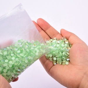Free Samples Factory Wholesale Glass SS6-SS20 Half Round Crystals Rhinestone Mermaid Tear <b>Drops</b> Rhinestones for Nail Decoration - Product Image 2