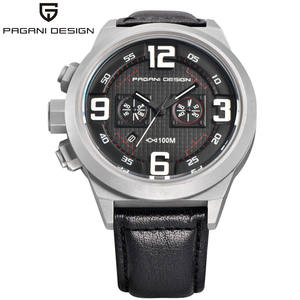 Montre à quartz pour homme Pagani Design, chronographe analogique, étanche 100 m, bracelet en acier inoxydable, montre de sport tendance - Product Image 1