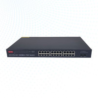 Commutateur PoE Gigabit 24 ports avec 2 ports SFP Gigabit 450W 52V pour CCTV AP